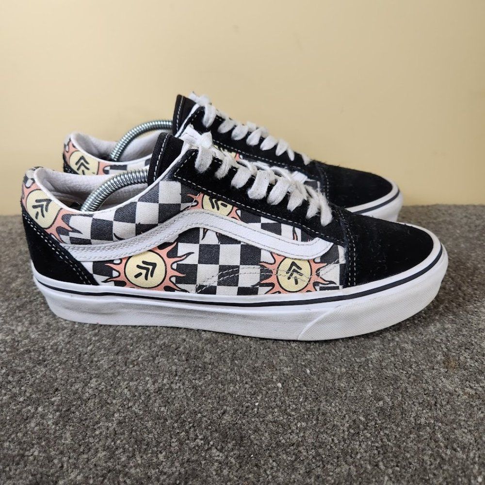 Vans Old Skool Low Park Project Black and White Men's Size 7 Woman's Size 8.5